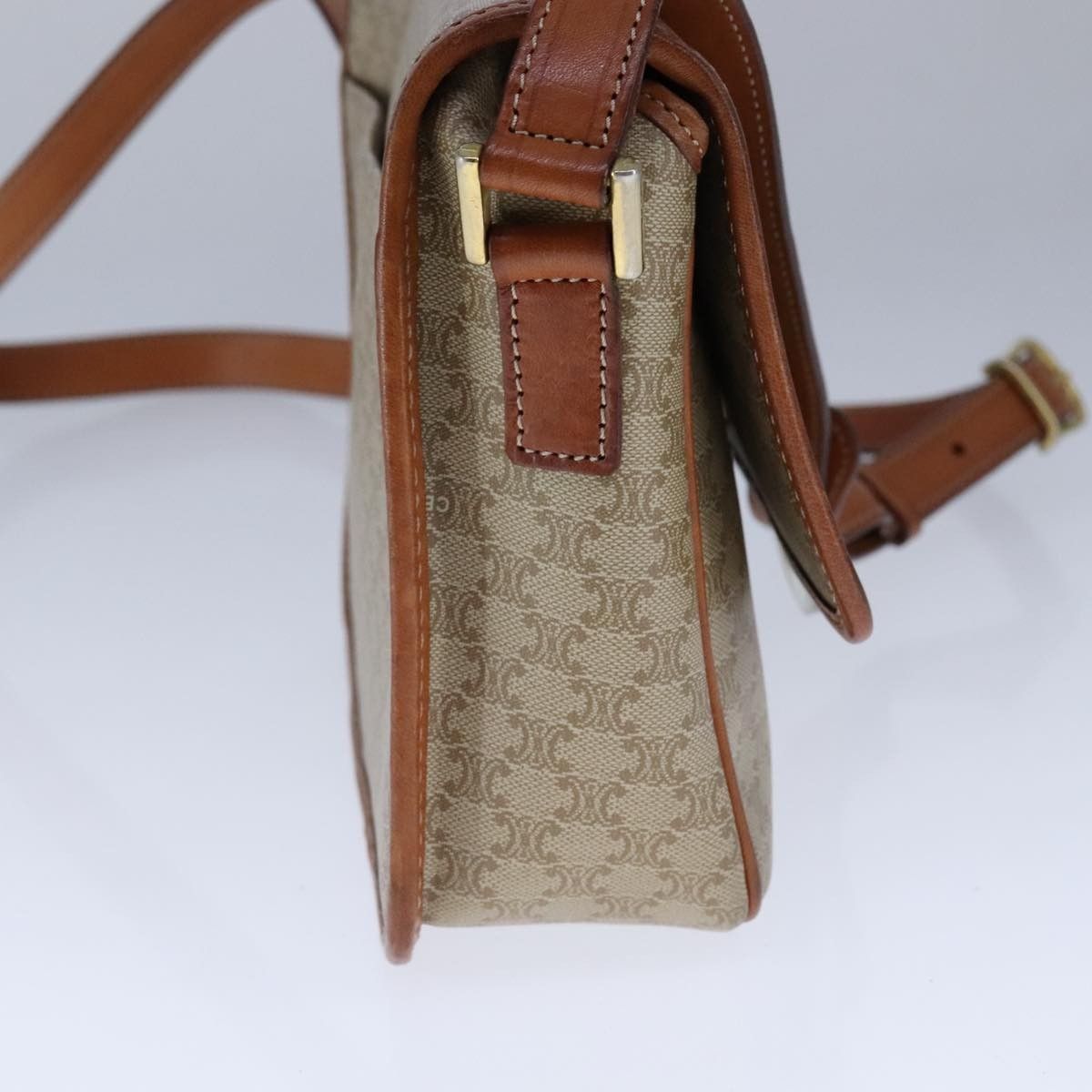 Celine Celine Vintage Macadam Shoulder Bag Canvas Size ONE SIZE - 3 Thumbnail