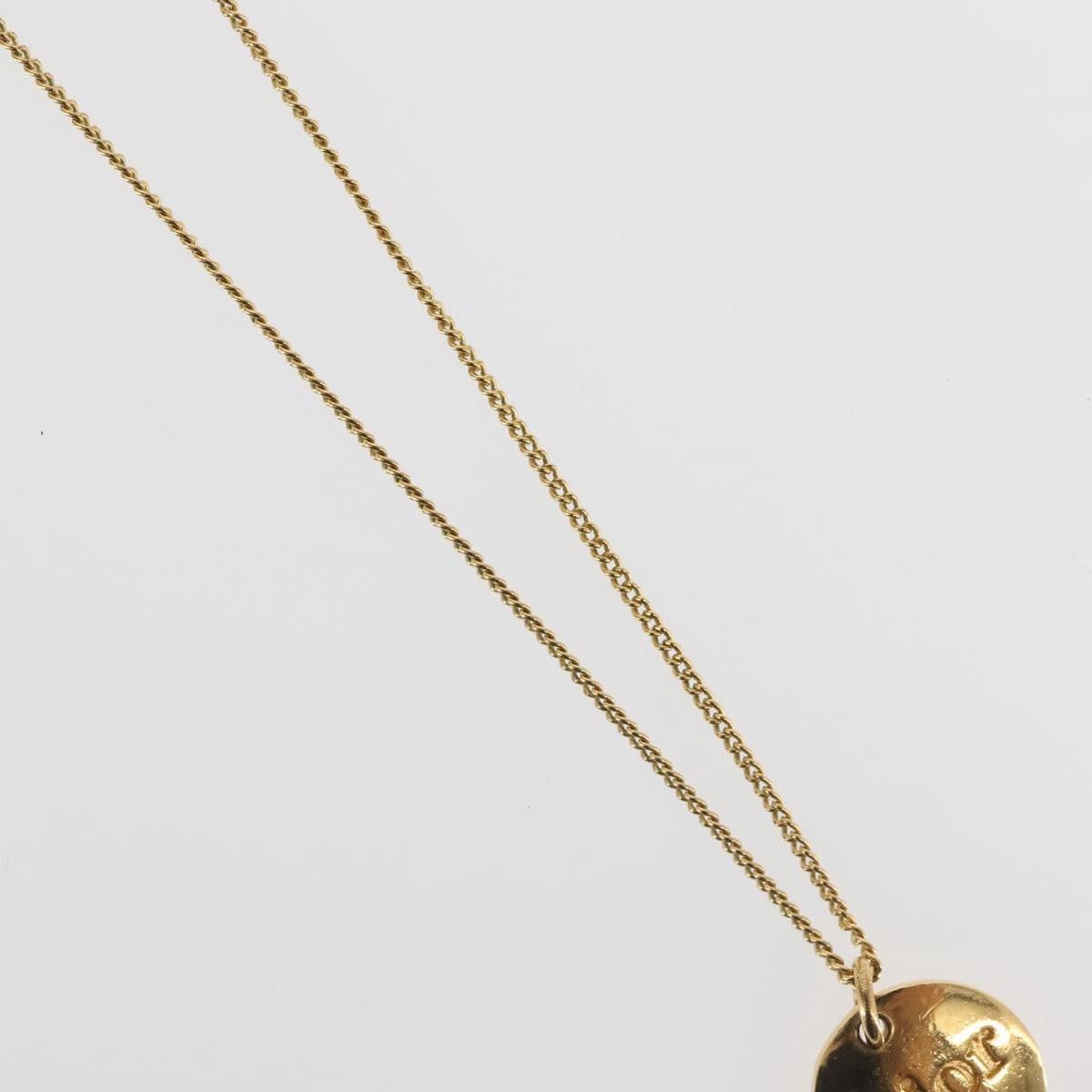 Dior Christian Dior Round Logo Pendant Necklace Metal Size ONE SIZE - 10 Thumbnail