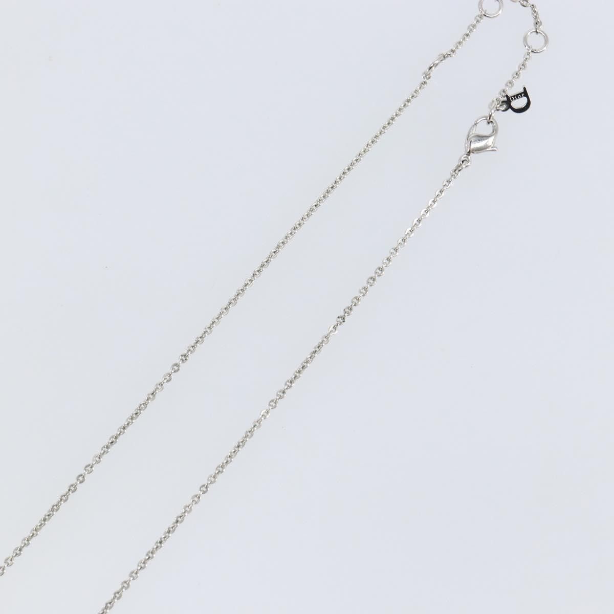 Dior Christian Dior Logo Necklace Crystal Embellished Metal Size ONE SIZE - 6 Thumbnail