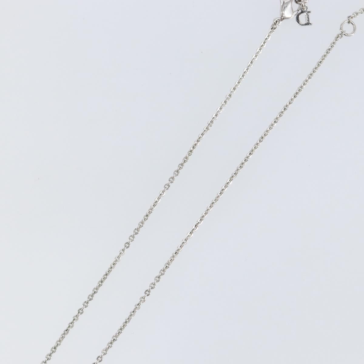 Dior Christian Dior Logo Necklace Crystal Embellished Metal Size ONE SIZE - 7 Thumbnail
