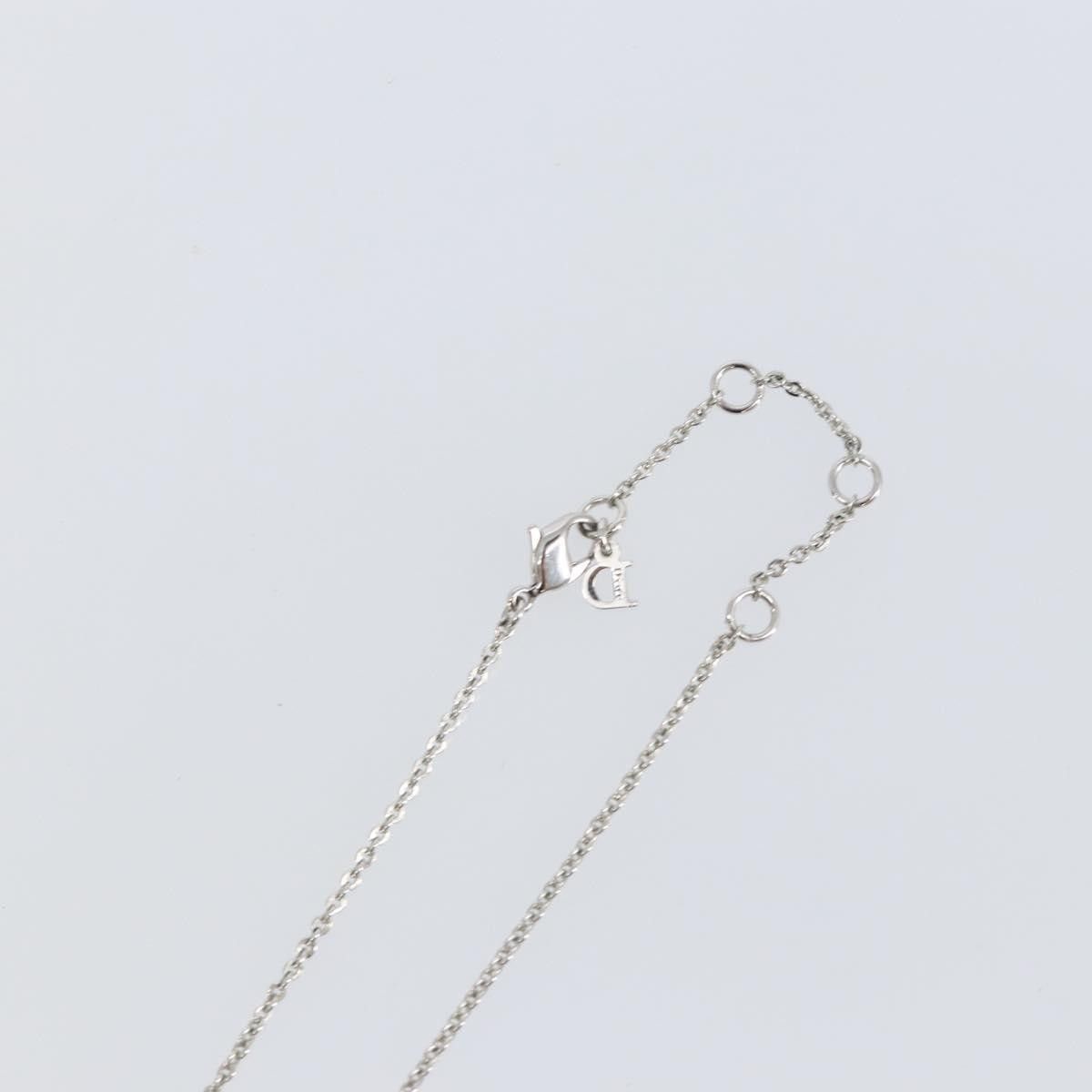 Dior Christian Dior Logo Necklace Crystal Embellished Metal Size ONE SIZE - 5 Thumbnail