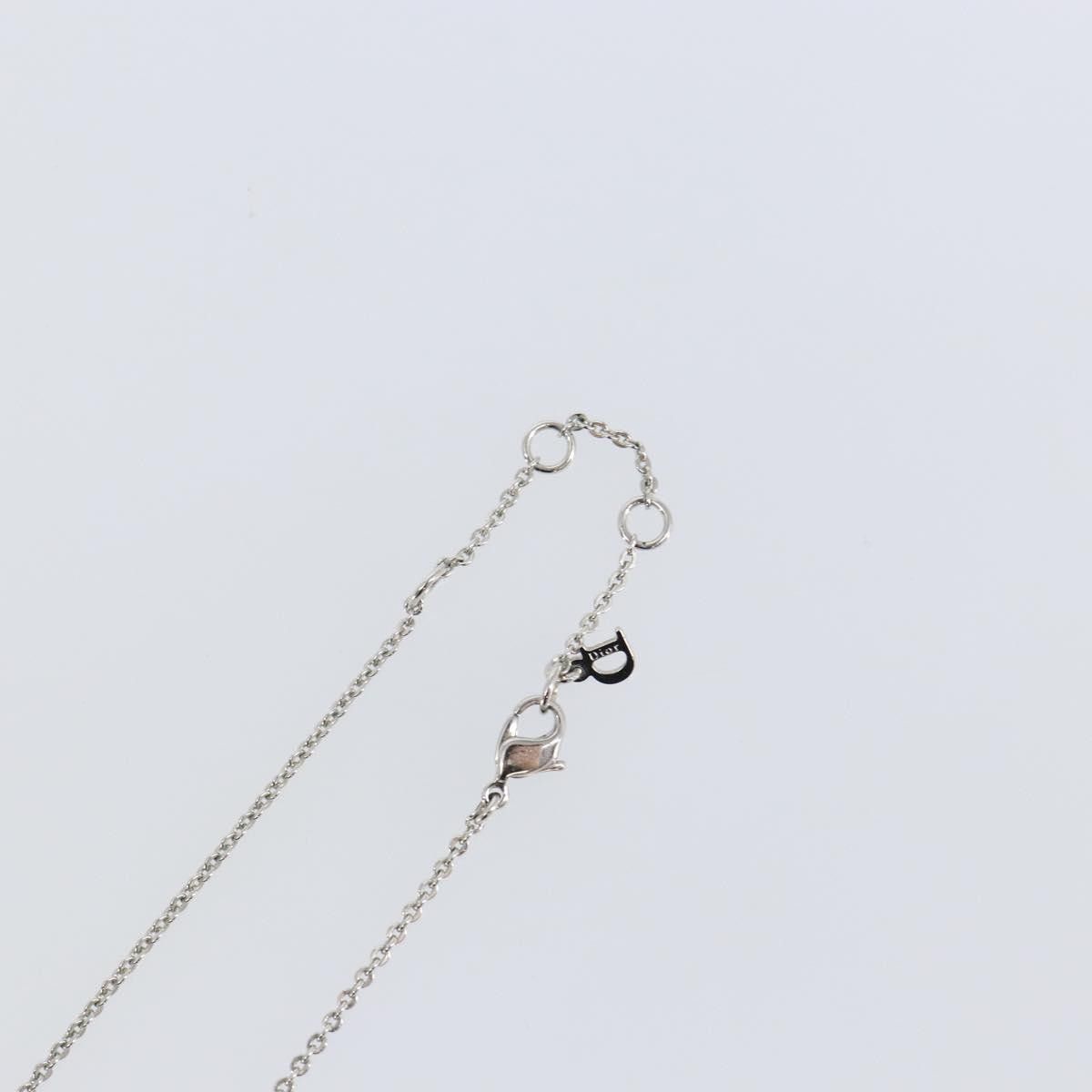 Dior Christian Dior Logo Necklace Crystal Embellished Metal Size ONE SIZE - 13 Thumbnail