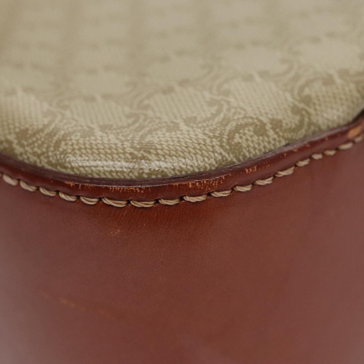 Celine Celine Vintage Convertible Top Handle Bag Macadam Coated Canvas Size ONE SIZE - 10 Thumbnail