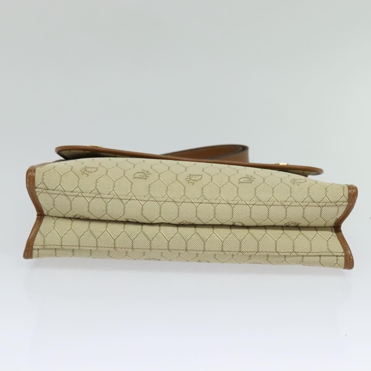 Dior Christian Dior Vintage Honeycomb Shoulder Bag Canvas and Leather Size ONE SIZE - 14 Thumbnail