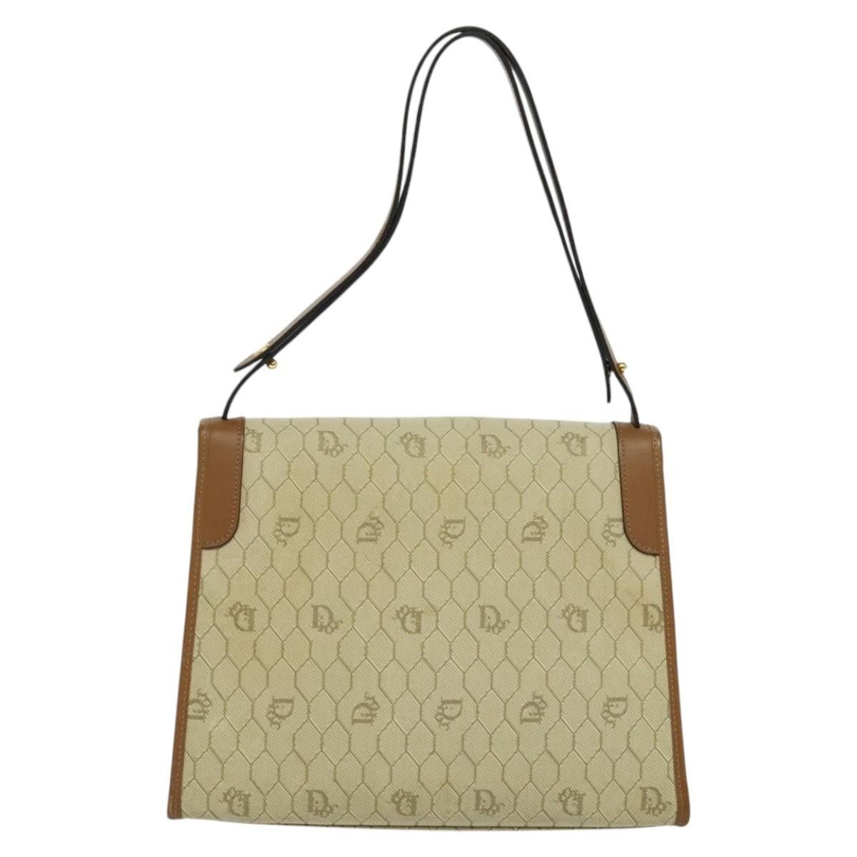 Dior Christian Dior Vintage Honeycomb Shoulder Bag Canvas and Leather Size ONE SIZE - 2 Thumbnail
