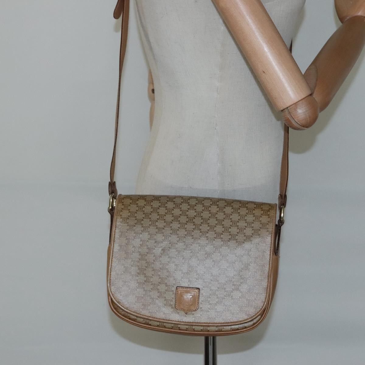 Celine Celine Vintage Macadam Shoulder Bag Canvas and Leather Size ONE SIZE - 13 Thumbnail