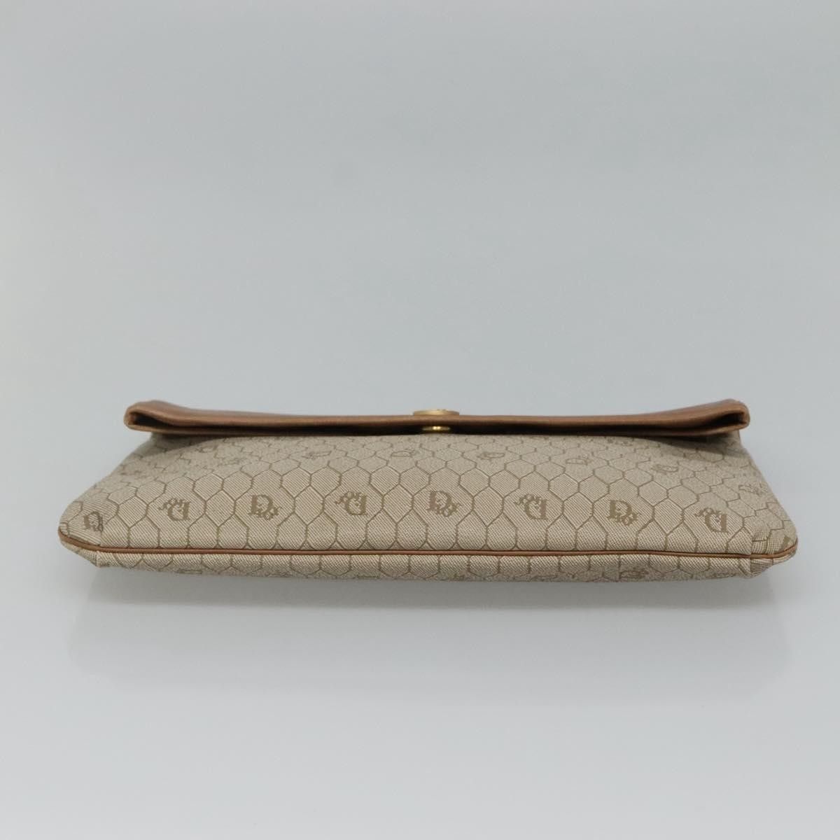 Dior Christian Dior Vintage Honeycomb Zip Pouch Canvas and Leather Size ONE SIZE - 13 Thumbnail