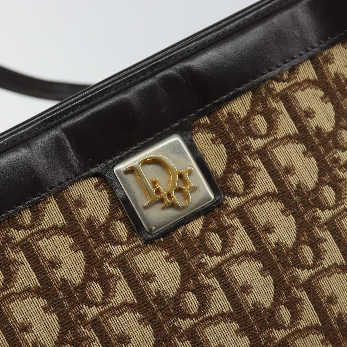 Dior Christian Dior Vintage Trotter Shoulder Bag Canvas Size ONE SIZE - 12 Thumbnail