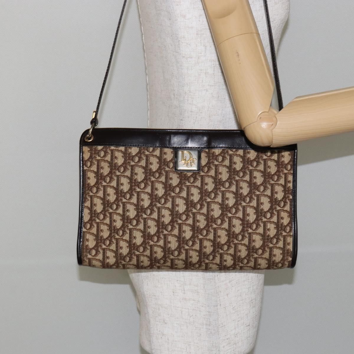 Dior Christian Dior Vintage Trotter Shoulder Bag Canvas Size ONE SIZE - 13 Thumbnail