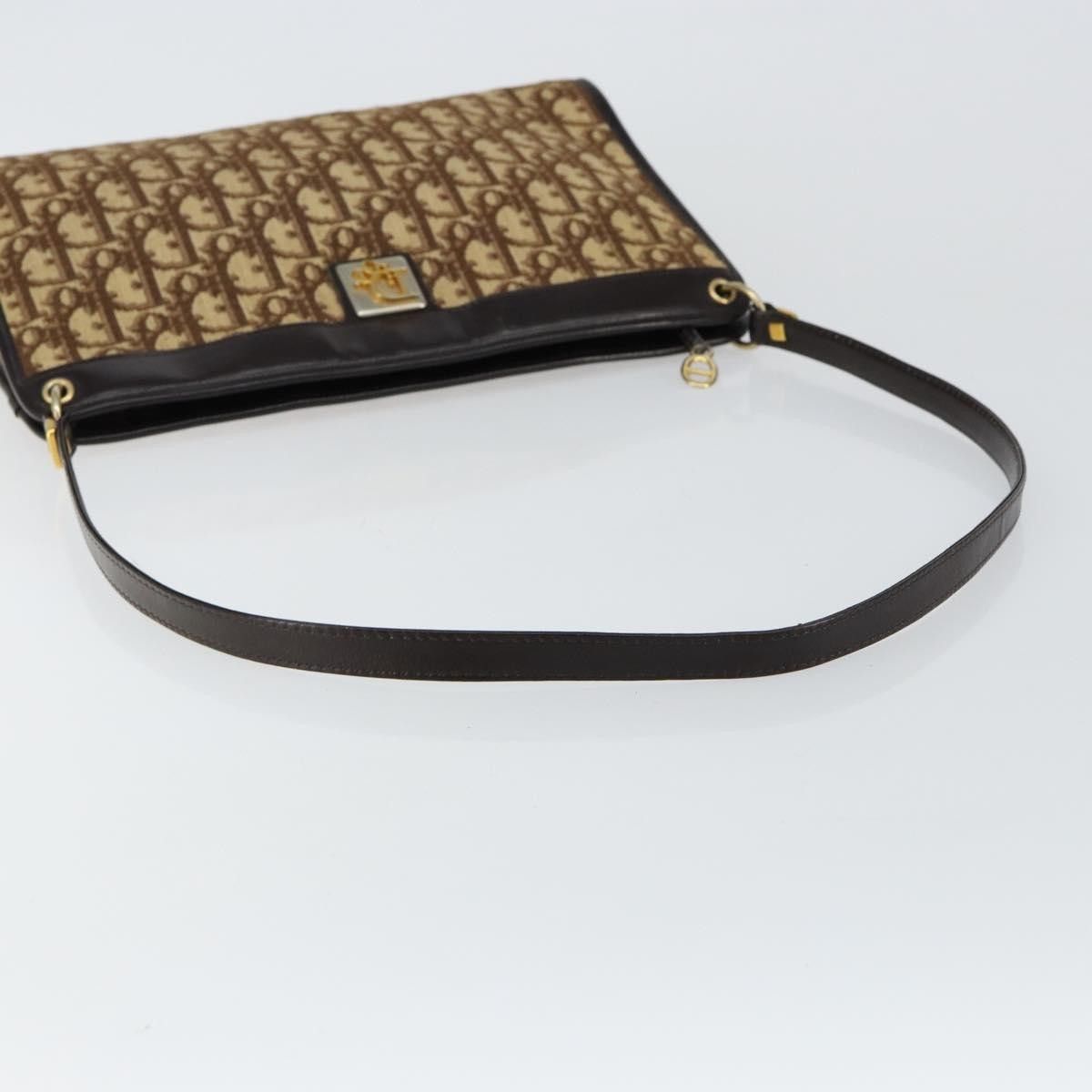 Dior Christian Dior Vintage Trotter Shoulder Bag Canvas Size ONE SIZE - 7 Thumbnail