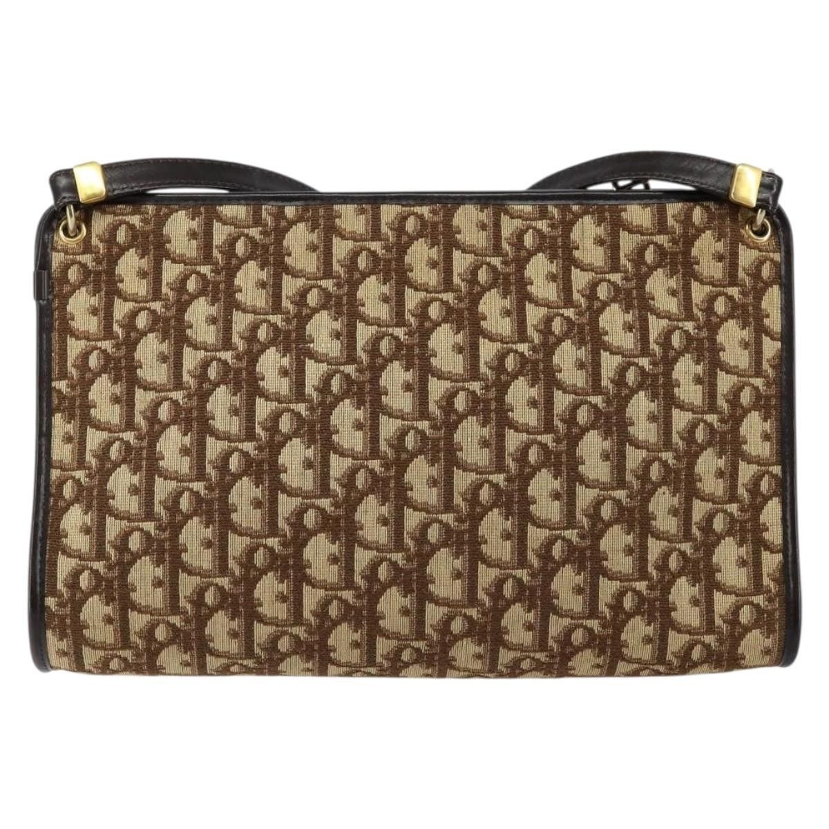 Dior Christian Dior Vintage Trotter Shoulder Bag Canvas Size ONE SIZE - 2 Thumbnail