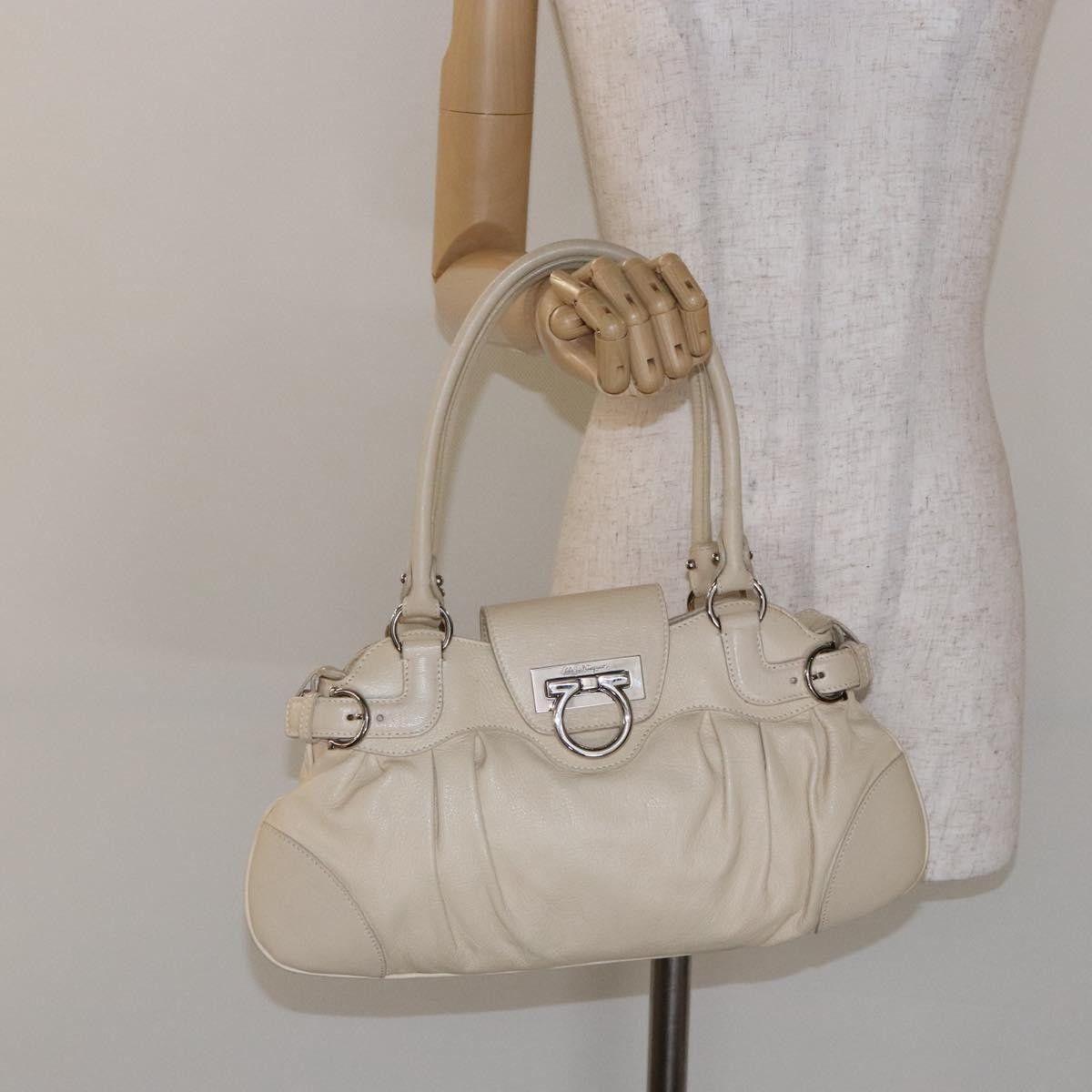 Salvatore Ferragamo Salvatore Ferragamo Marisa Satchel Leather Size ONE SIZE - 14 Thumbnail