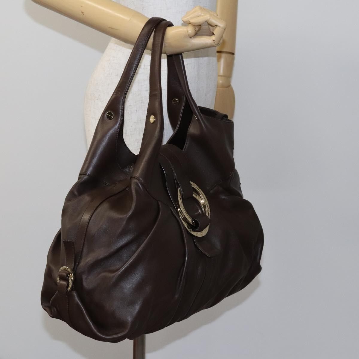 Bvlgari Bvlgari Chandra Hobo Leather Size ONE SIZE - 14 Thumbnail