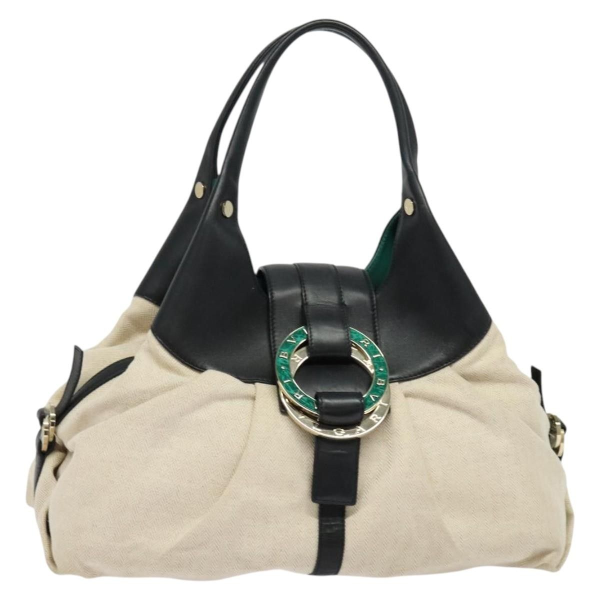 Bvlgari Bvlgari Chandra Hobo Canvas and Leather Size ONE SIZE - 18 Thumbnail