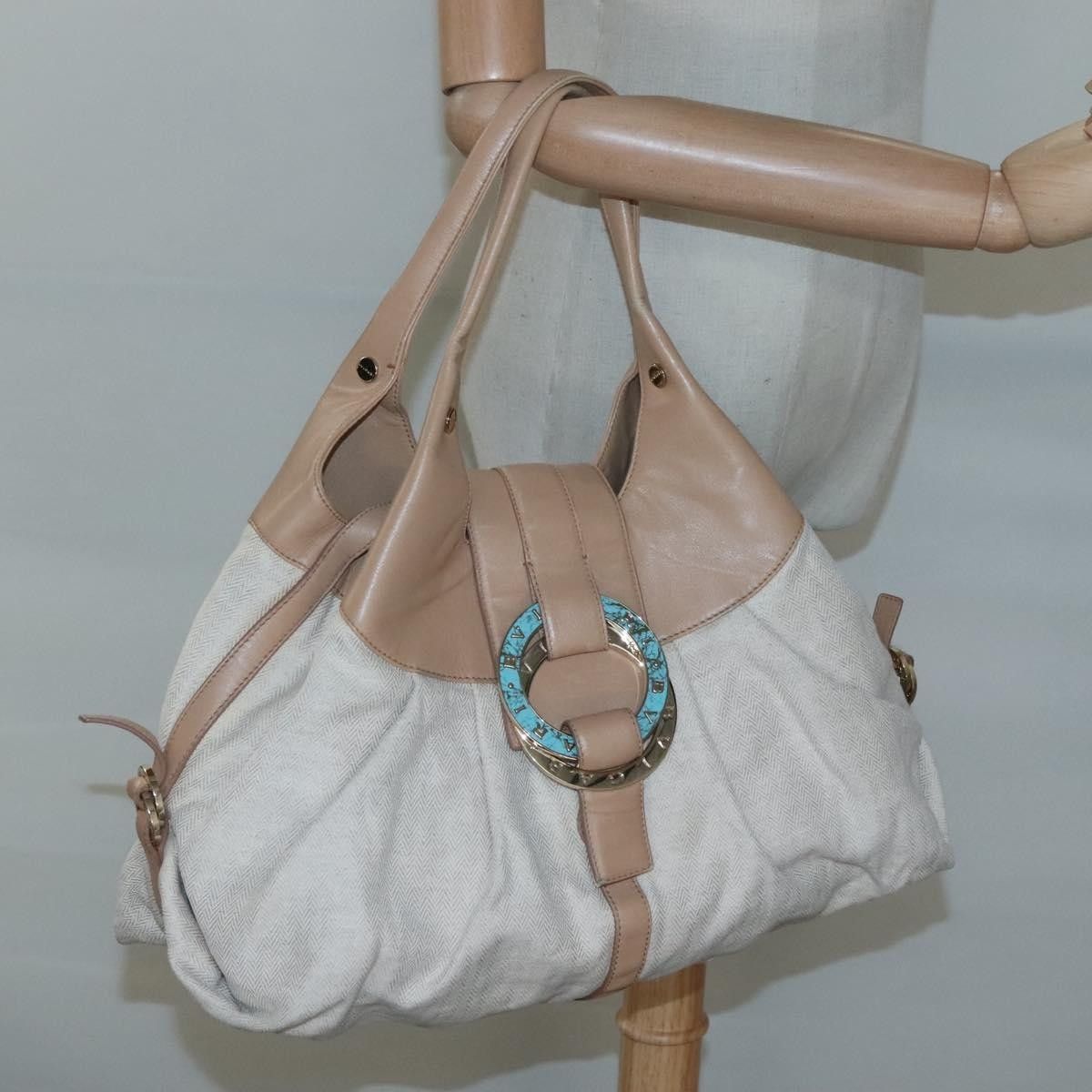 Bvlgari Bvlgari Chandra Hobo Canvas and Leather Size ONE SIZE - 14 Thumbnail