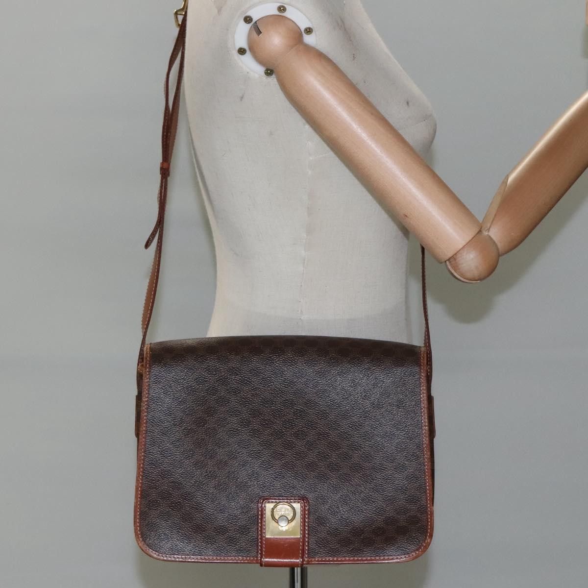 Celine Celine Vintage Macadam Shoulder Bag Canvas and Leather Size ONE SIZE - 13 Thumbnail