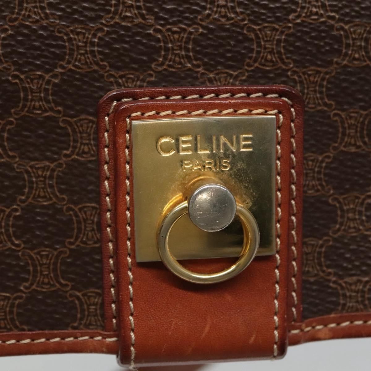 Celine Celine Vintage Macadam Shoulder Bag Canvas and Leather Size ONE SIZE - 12 Thumbnail
