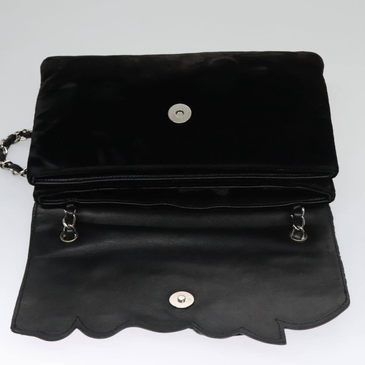 Chanel Chanel Camellia No.5 Chain Flap Bag Velvet Size ONE SIZE - 21 Thumbnail