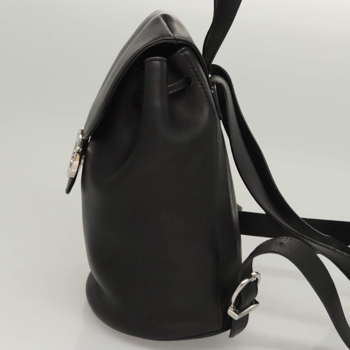 Salvatore Ferragamo Salvatore Ferragamo Gancini Flap Drawstring Backpack Leather Size ONE SIZE - 3 Thumbnail