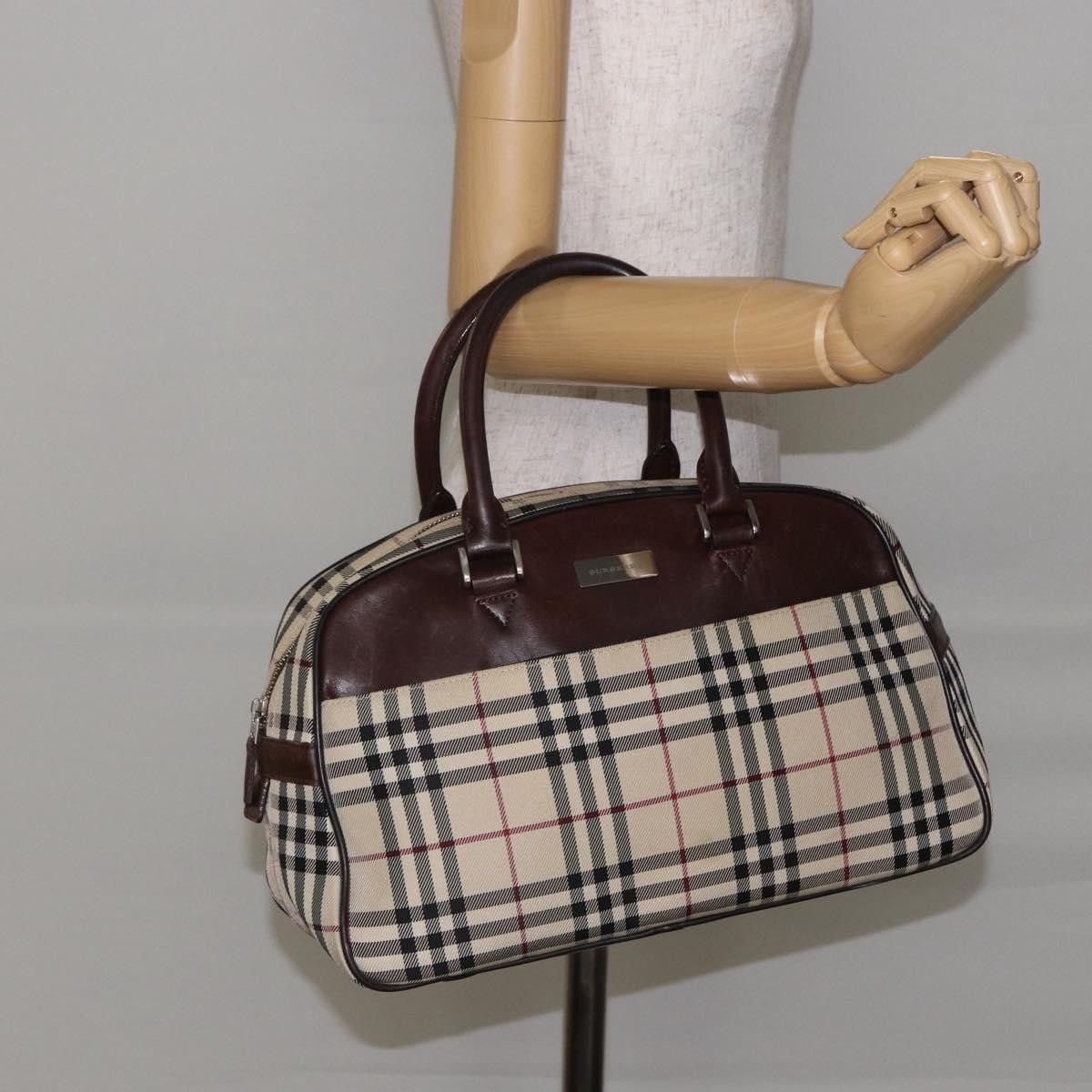 Burberry Burberry Nova Check Bowling Bag Canvas Size ONE SIZE - 13 Thumbnail