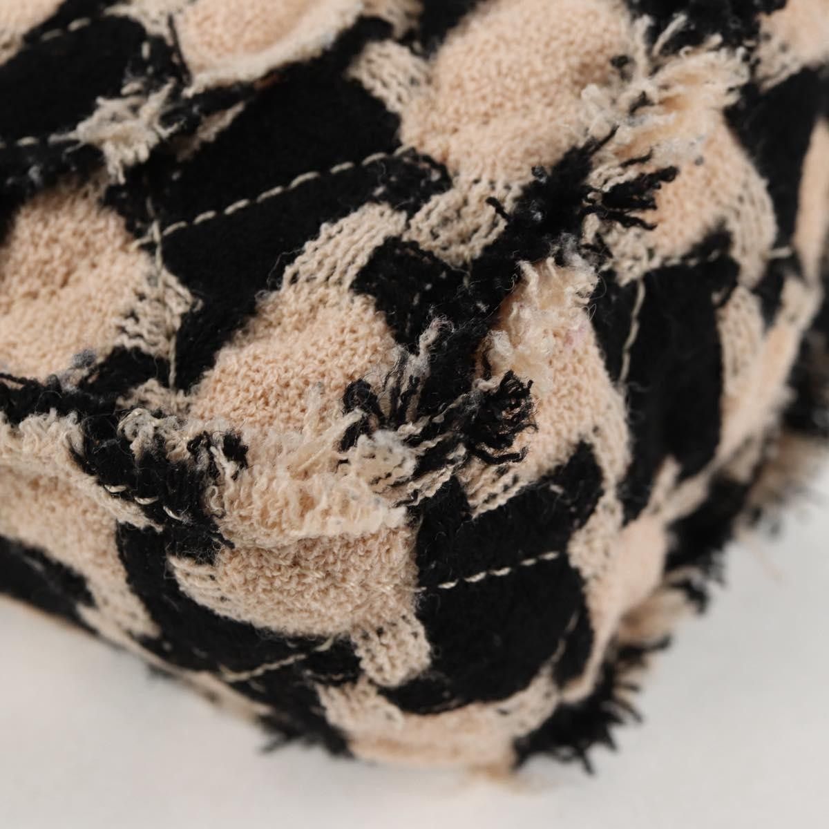 Chanel Chanel Classic Single Flap Bag Quilted Houndstooth Tweed and Ribbon Size ONE SIZE - 12 Thumbnail