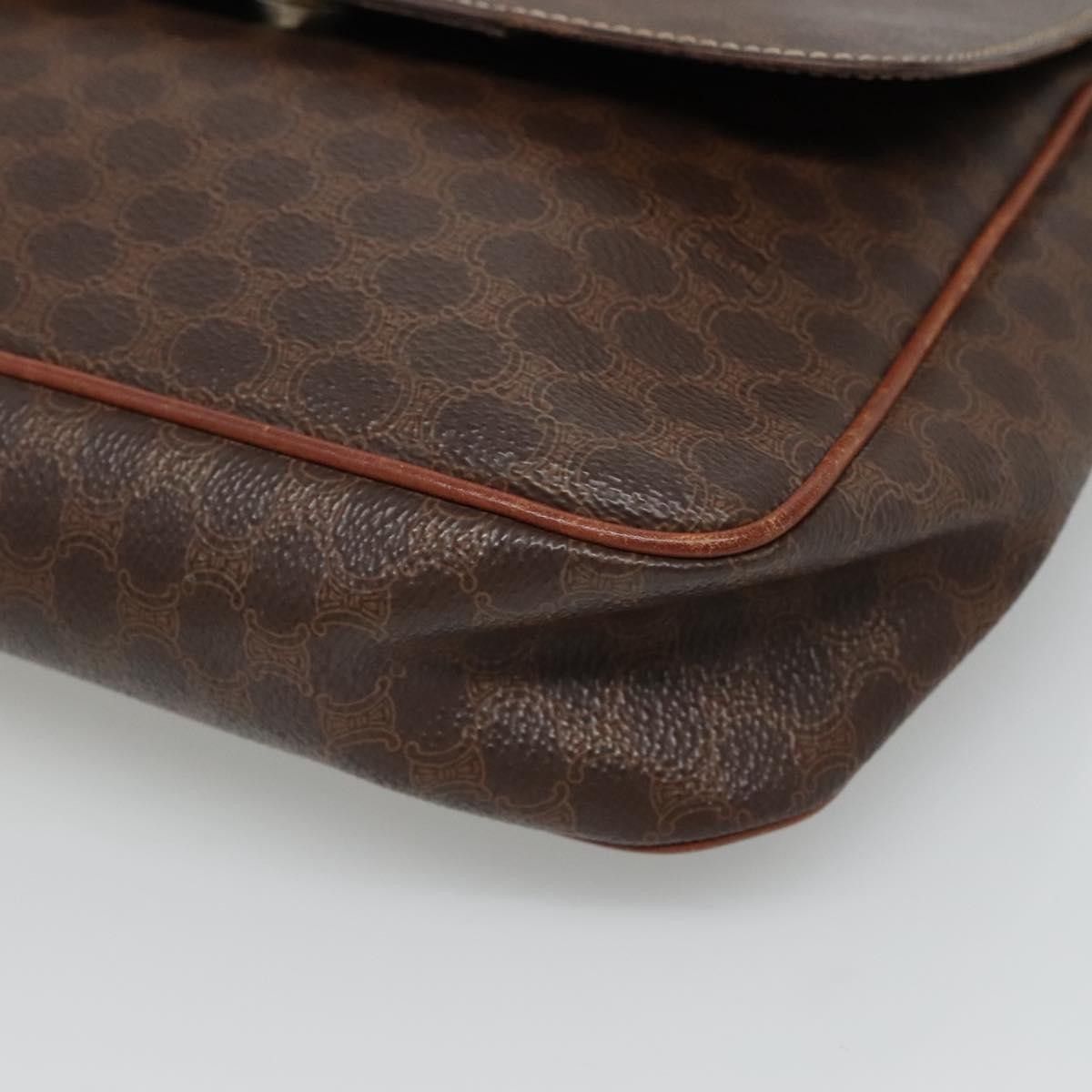 Celine Celine Vintage Macadam Shoulder Bag Canvas and Leather Size ONE SIZE - 8 Thumbnail