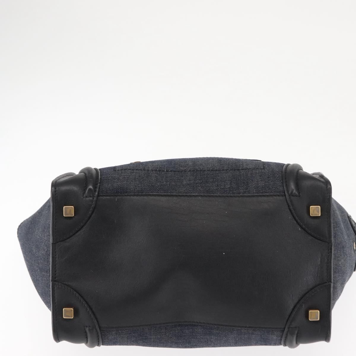 Celine Celine Luggage Bag Denim and leather Size ONE SIZE - 21 Thumbnail