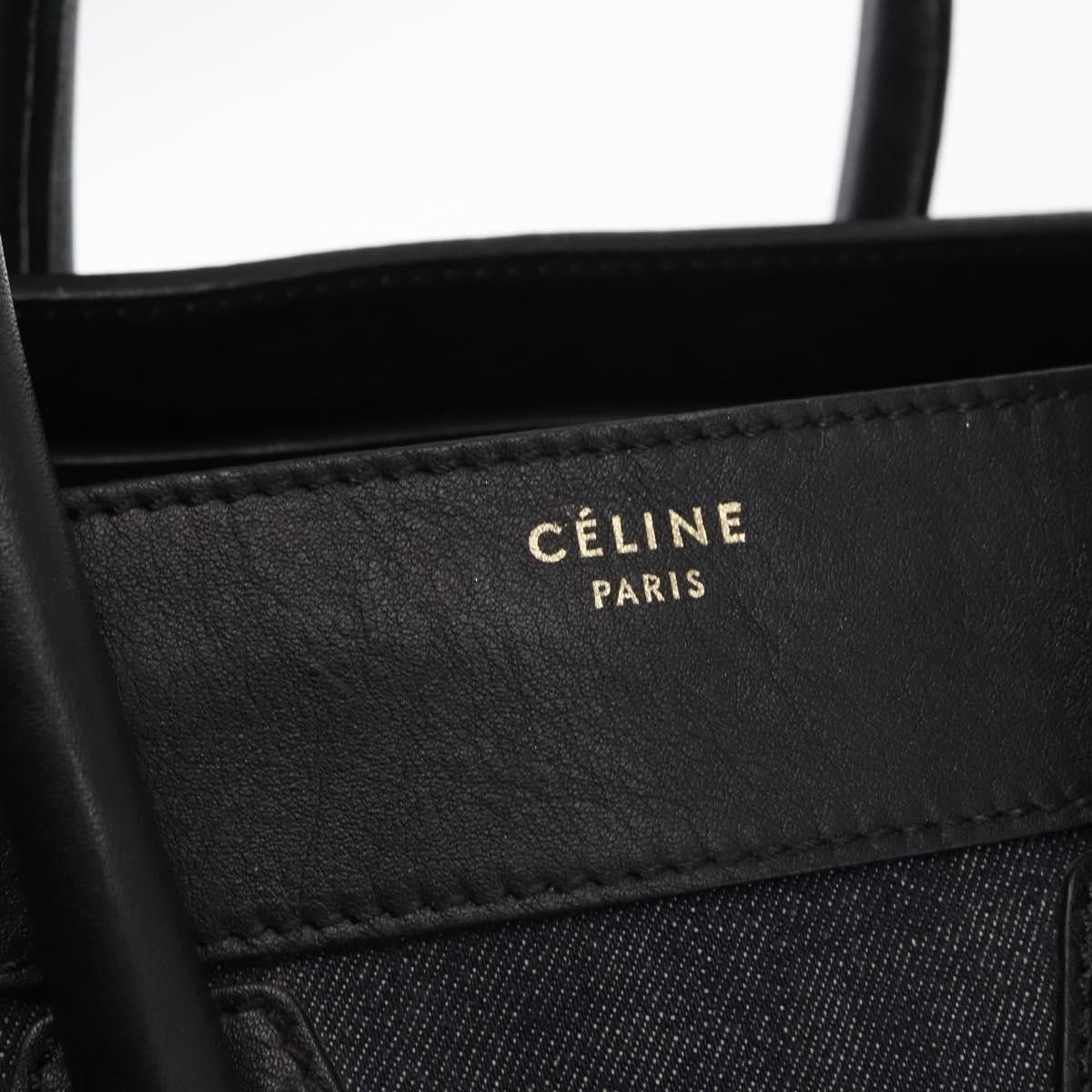 Celine Celine Luggage Bag Denim and leather Size ONE SIZE - 6 Thumbnail