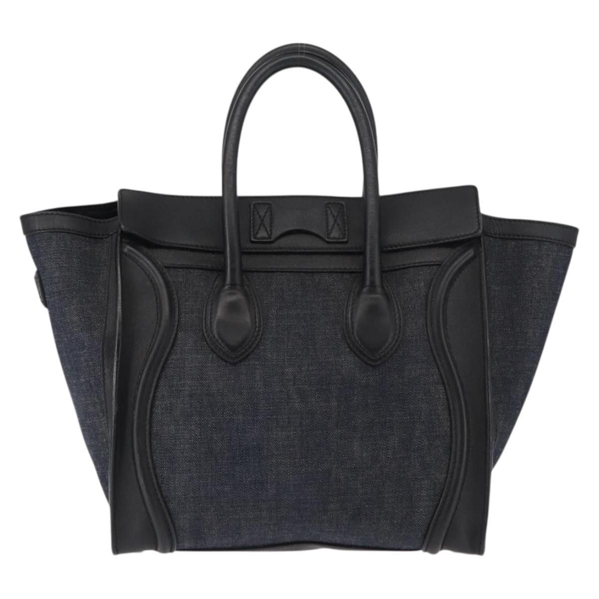 Celine Celine Luggage Bag Denim and leather Size ONE SIZE - 2 Thumbnail