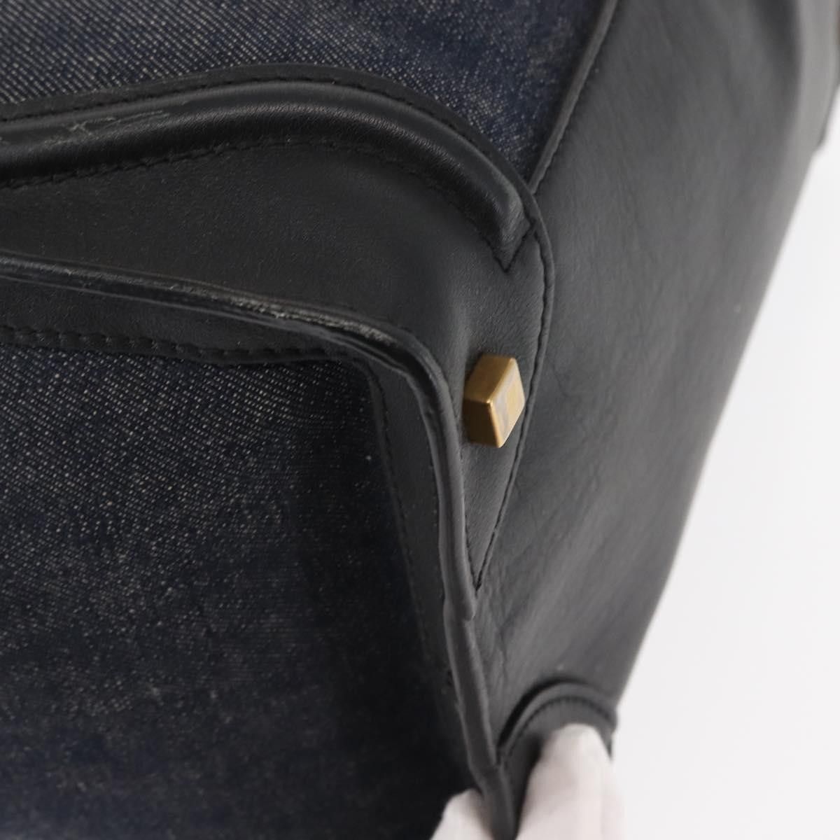 Celine Celine Luggage Bag Denim and leather Size ONE SIZE - 11 Thumbnail