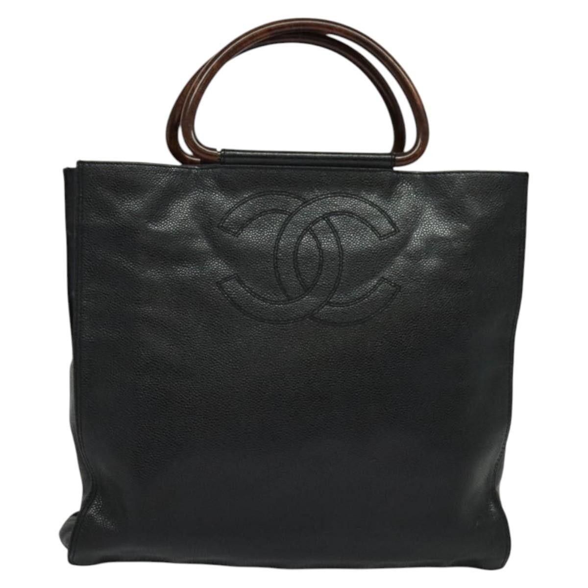 Chanel Chanel Vintage Wooden Ring Tote Caviar Size ONE SIZE - 14 Thumbnail