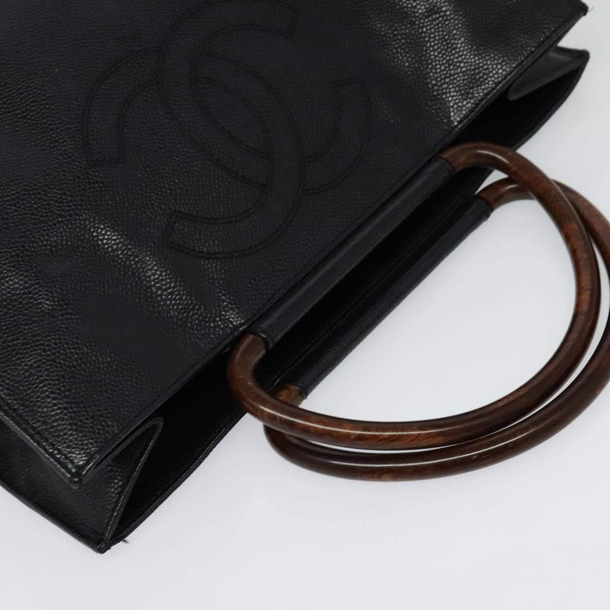 Chanel Chanel Vintage Wooden Ring Tote Caviar Size ONE SIZE - 18 Thumbnail