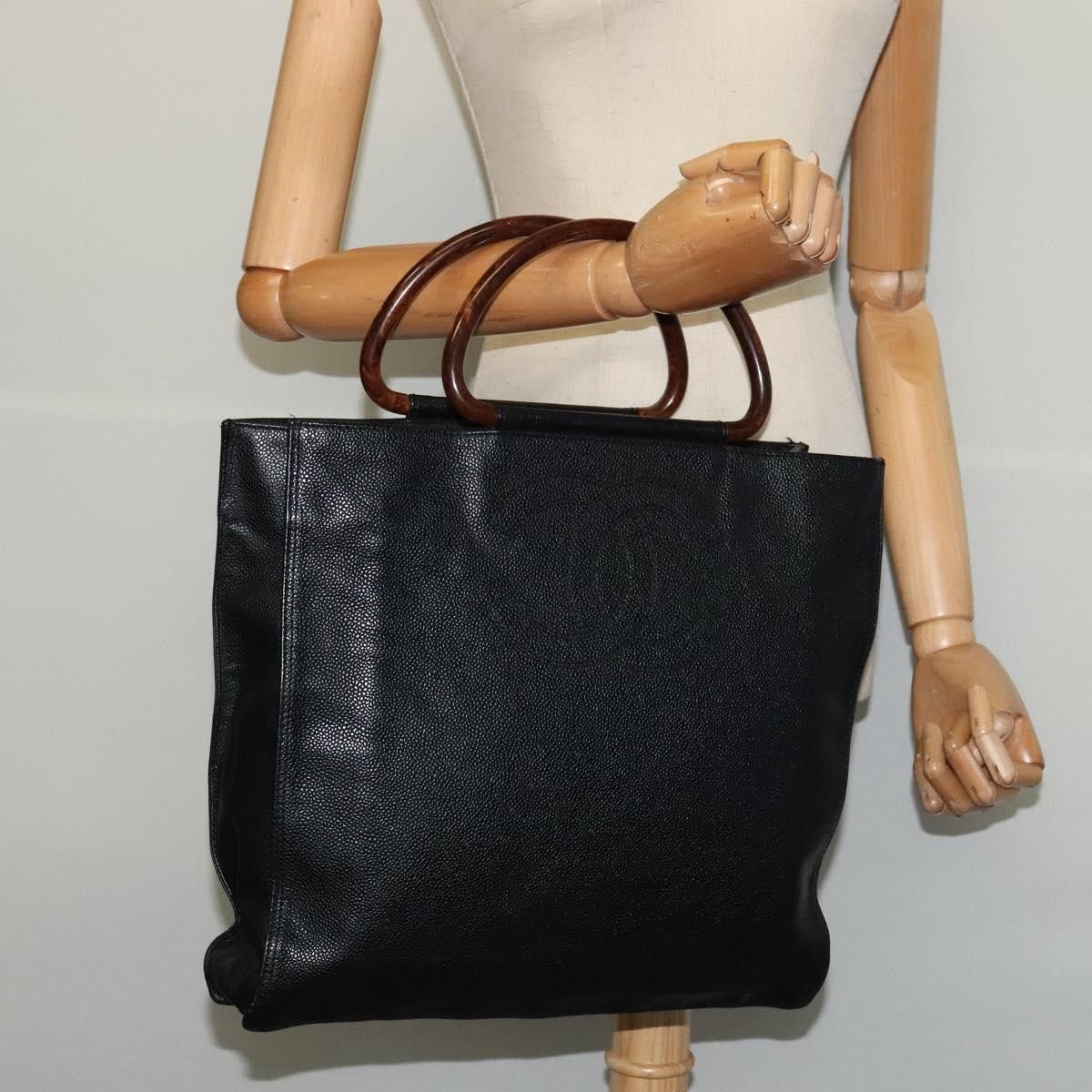 Chanel Chanel Vintage Wooden Ring Tote Caviar Size ONE SIZE - 13 Thumbnail