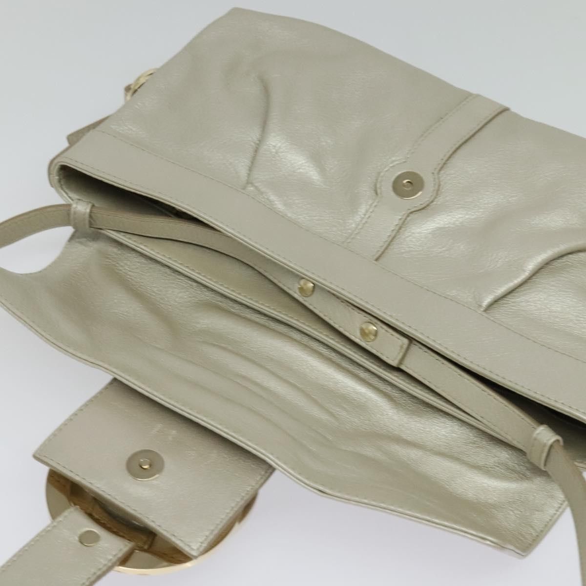 Bvlgari Bvlgari Chandra Flap Shoulder Bag Leather Size ONE SIZE - 18 Thumbnail