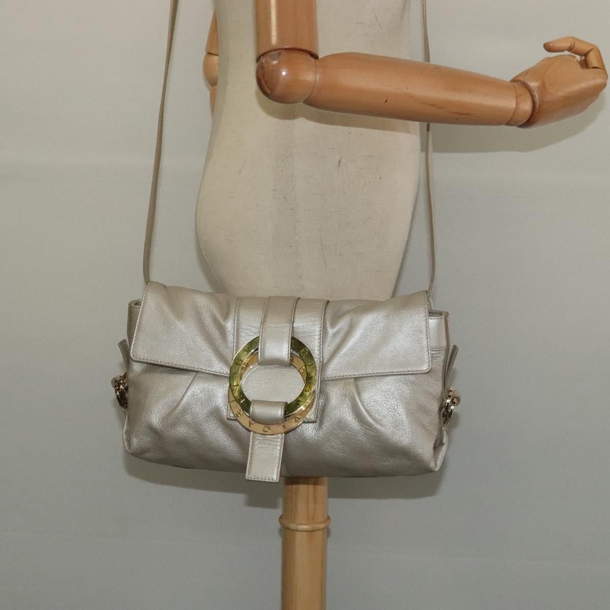 Bvlgari Bvlgari Chandra Flap Shoulder Bag Leather Size ONE SIZE - 14 Thumbnail