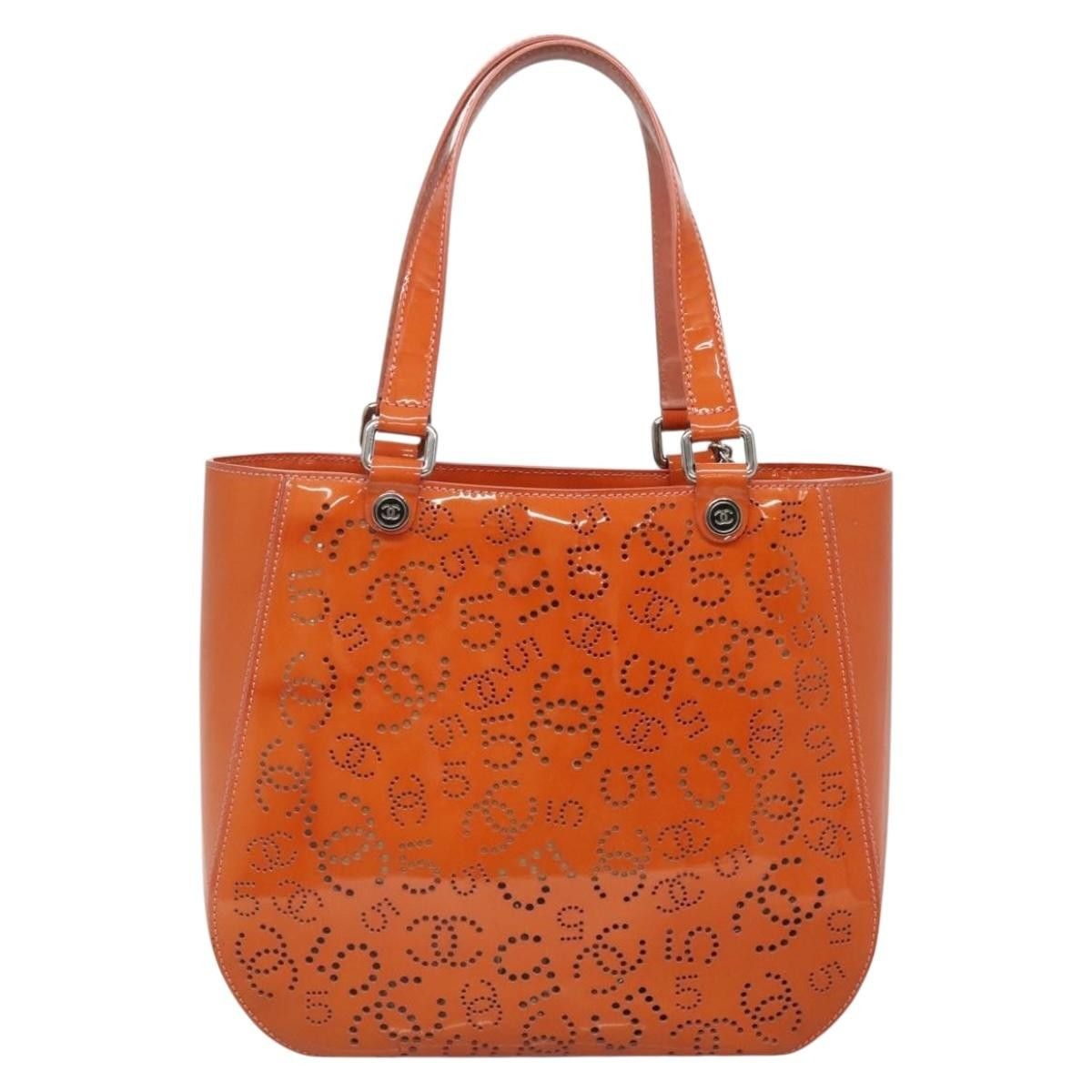 Chanel Chanel CC No.5 Shopping Tote Perforated Patent Size ONE SIZE - 2 Thumbnail