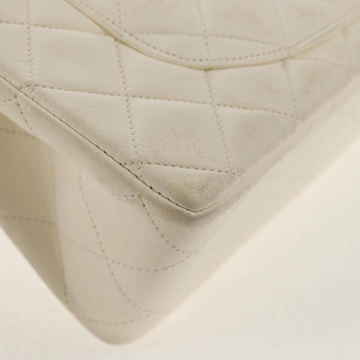 Chanel Chanel Vintage Classic Double Flap Bag Quilted Lambskin Size ONE SIZE - 9 Thumbnail