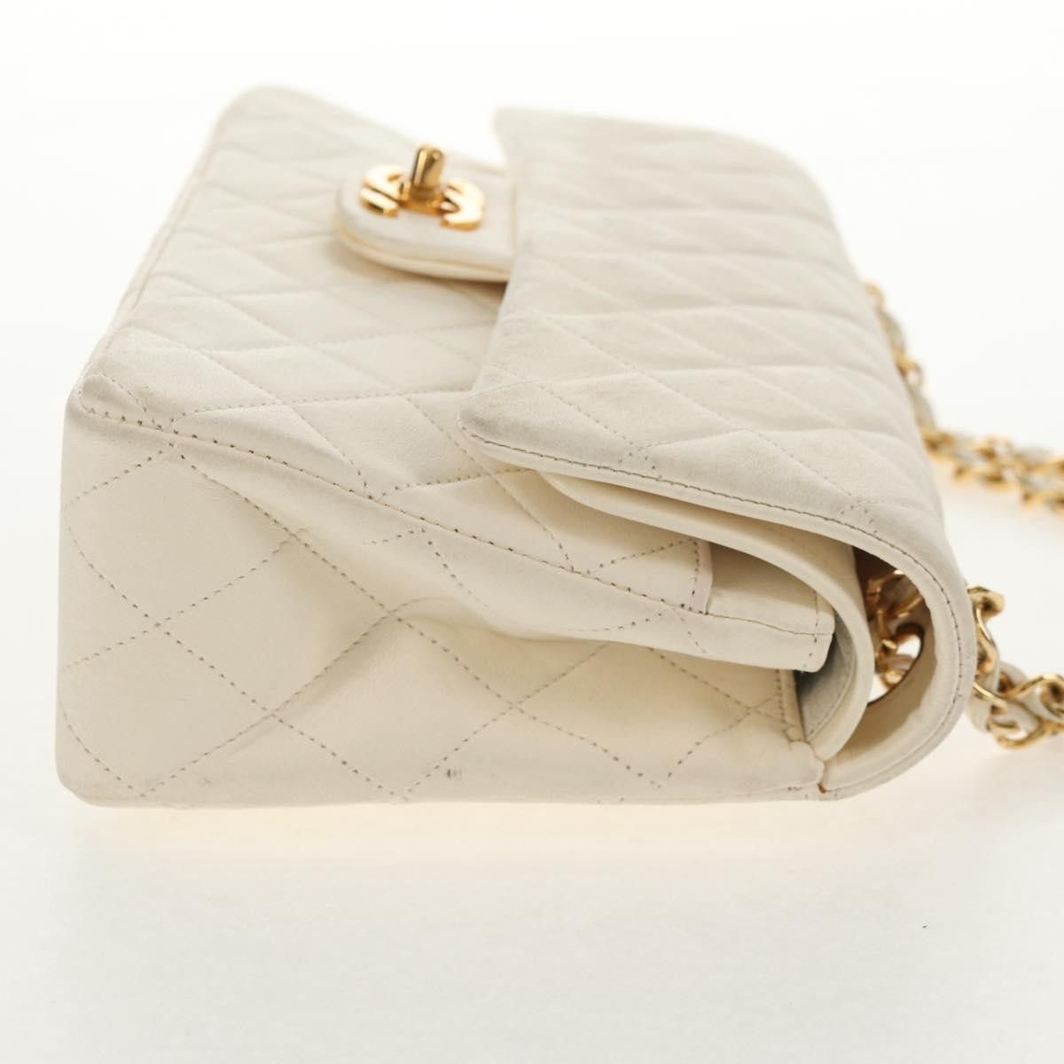 Chanel Chanel Vintage Classic Double Flap Bag Quilted Lambskin Size ONE SIZE - 3 Thumbnail