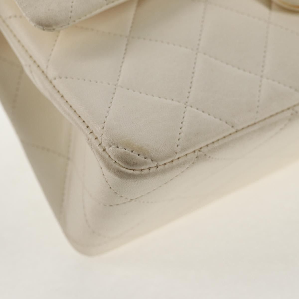 Chanel Chanel Vintage Classic Double Flap Bag Quilted Lambskin Size ONE SIZE - 11 Thumbnail