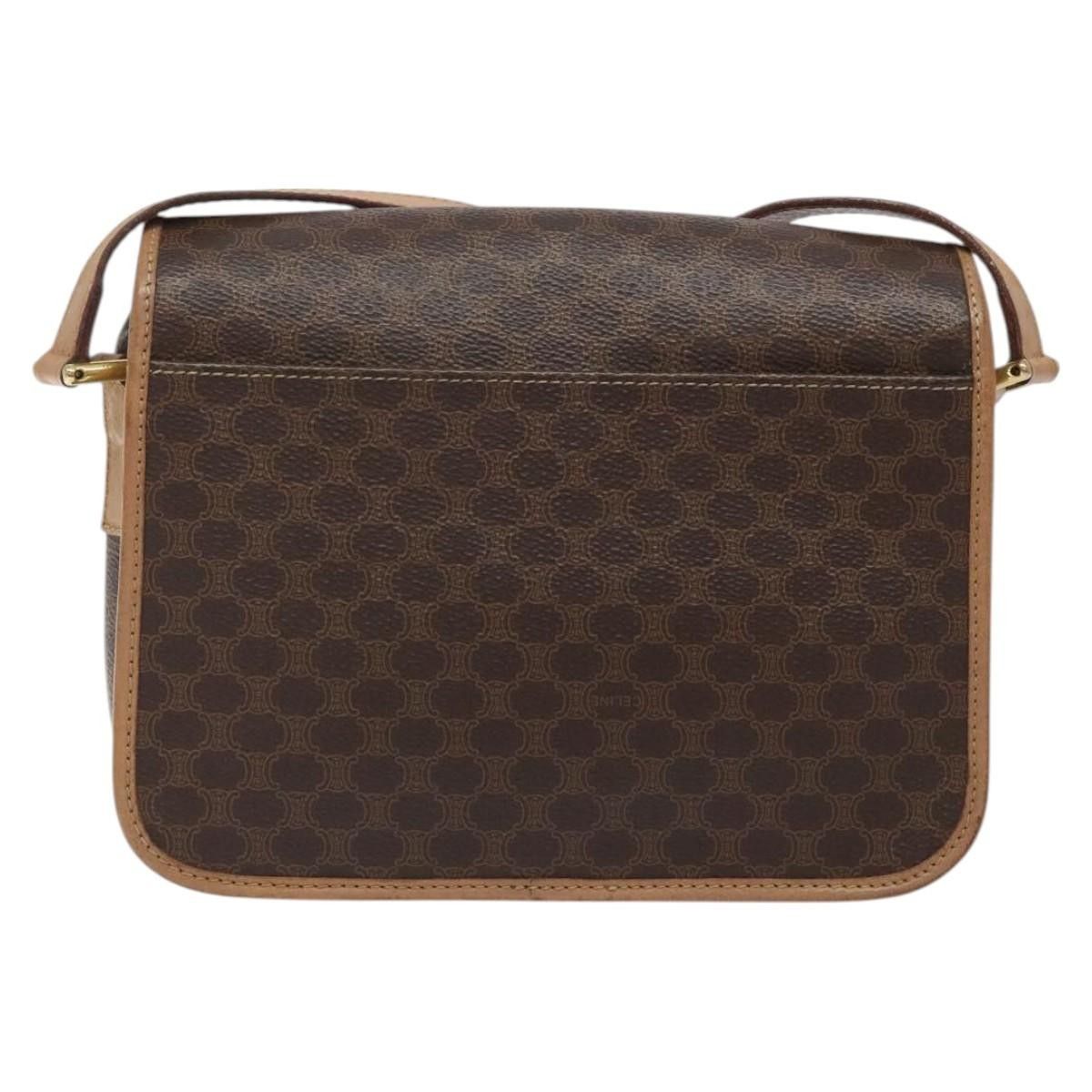 Celine Celine Vintage Macadam Circle Logo Shoulder Bag Canvas and Leather Size ONE SIZE - 2 Thumbnail