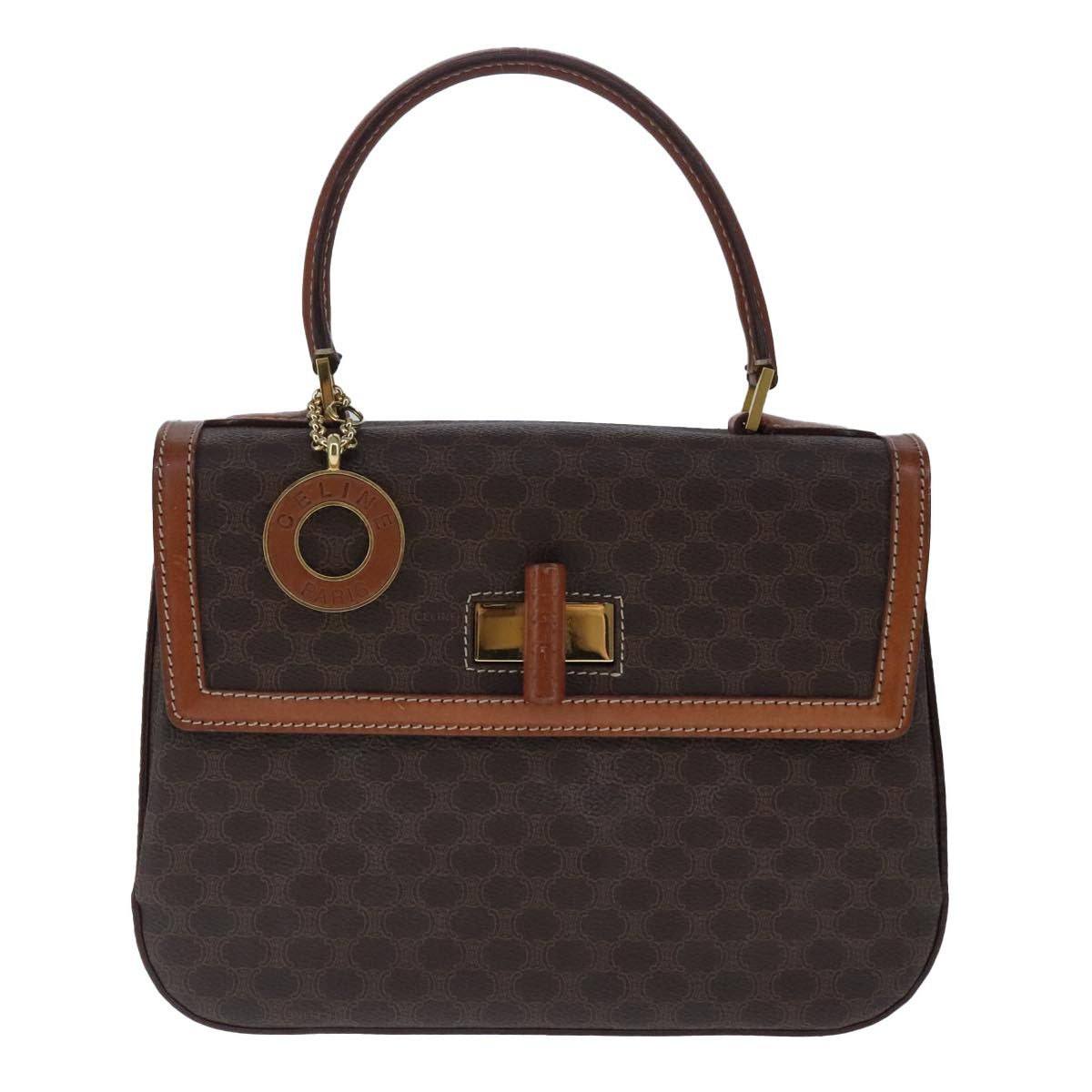 Celine Celine Vintage Convertible Top Handle Bag Macadam Coated Canvas Size ONE SIZE - 21 Thumbnail