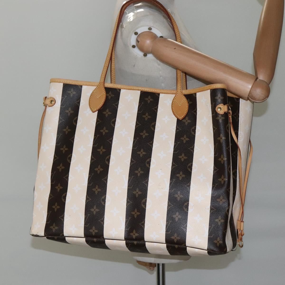 Louis Vuitton Louis Vuitton Neverfull Tote Limited Edition Monogram Rayures Size ONE SIZE - 13 Thumbnail