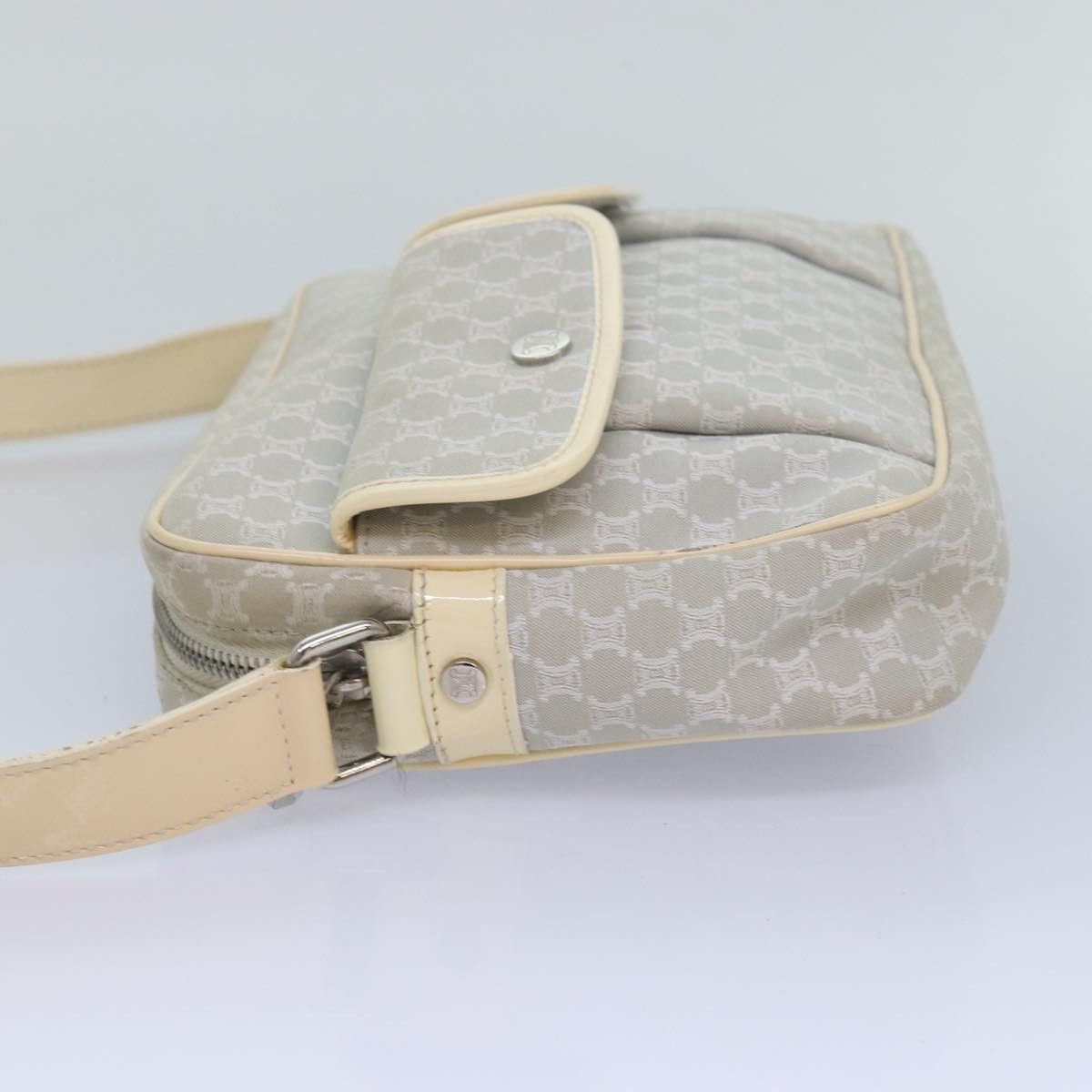 Celine Celine Vintage Macadam Shoulder Bag Canvas and Leather Size ONE SIZE - 3 Thumbnail