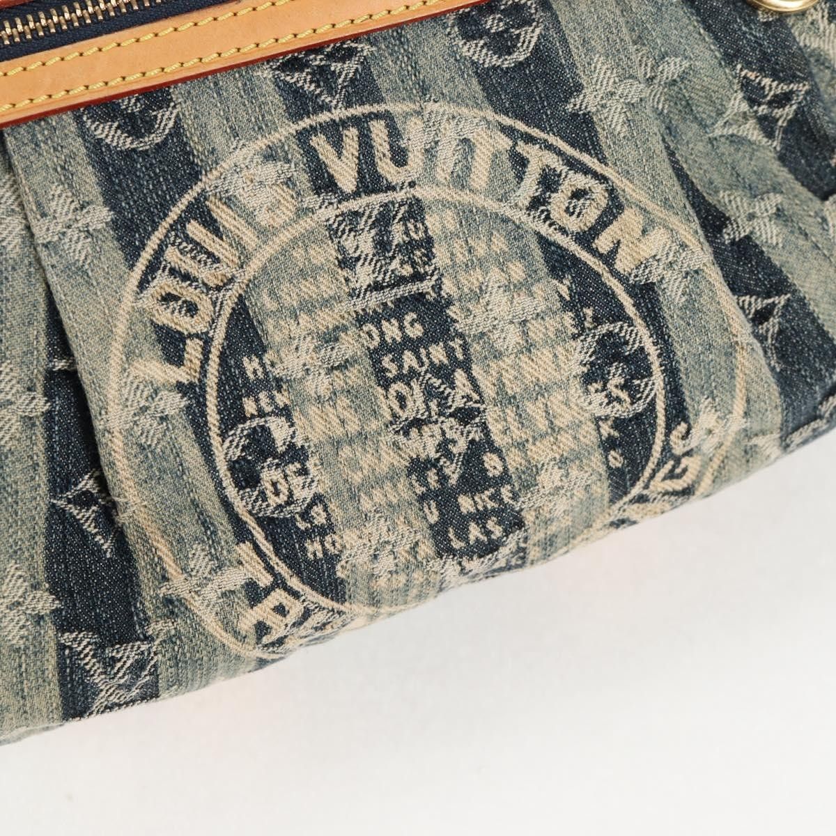 Louis Vuitton Louis Vuitton Porte Epaule Raye Handbag Striped Monogram Denim Size ONE SIZE - 21 Thumbnail