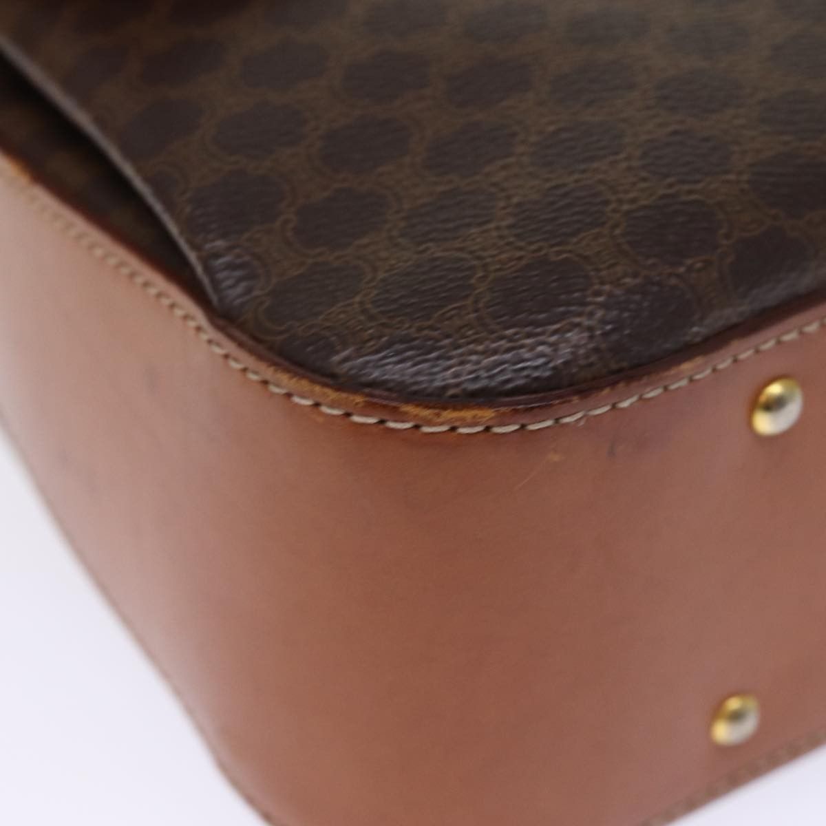 Celine Celine Vintage Convertible Top Handle Bag Macadam Coated Canvas Size ONE SIZE - 10 Thumbnail