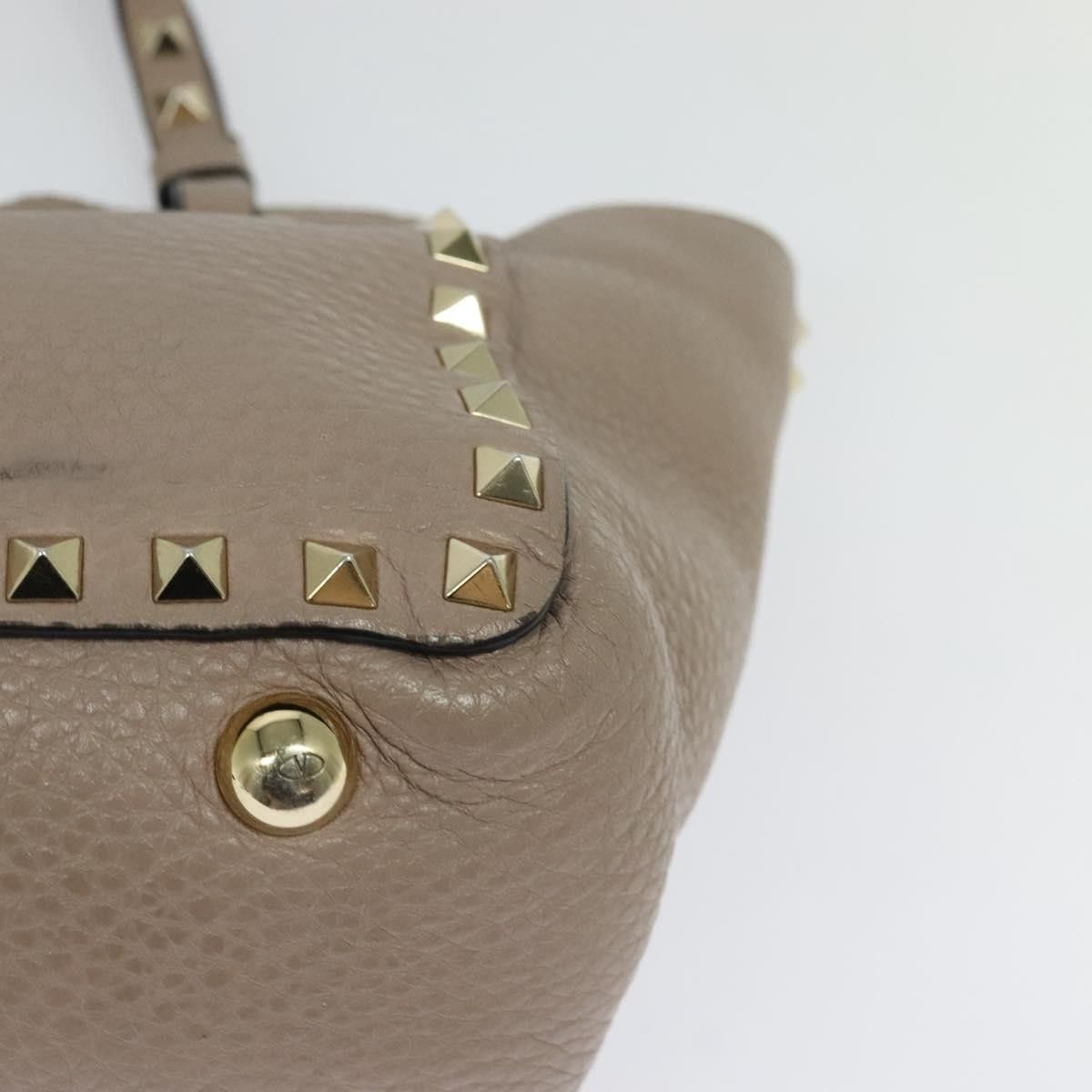 Valentino Valentino Garavani Rockstud Tote Pebbled Leather Size ONE SIZE - 11 Thumbnail