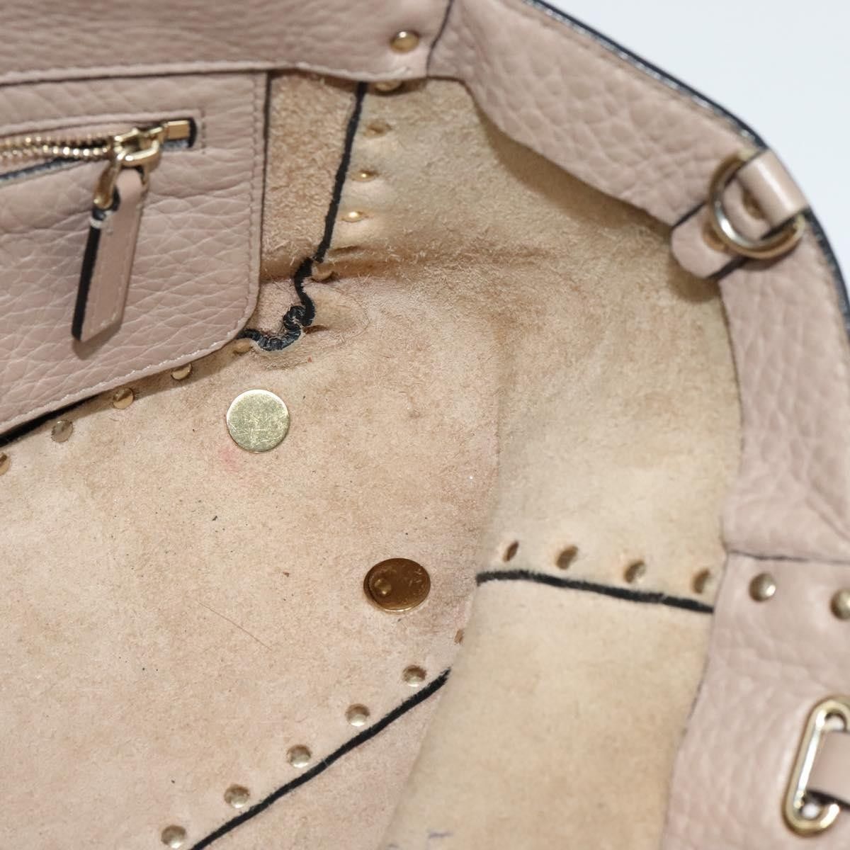 Valentino Valentino Garavani Rockstud Tote Pebbled Leather Size ONE SIZE - 19 Thumbnail
