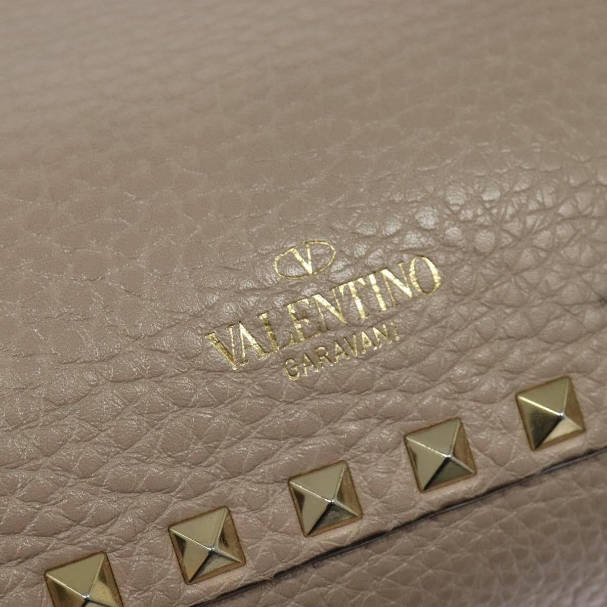 Valentino Valentino Garavani Rockstud Tote Pebbled Leather Size ONE SIZE - 18 Thumbnail