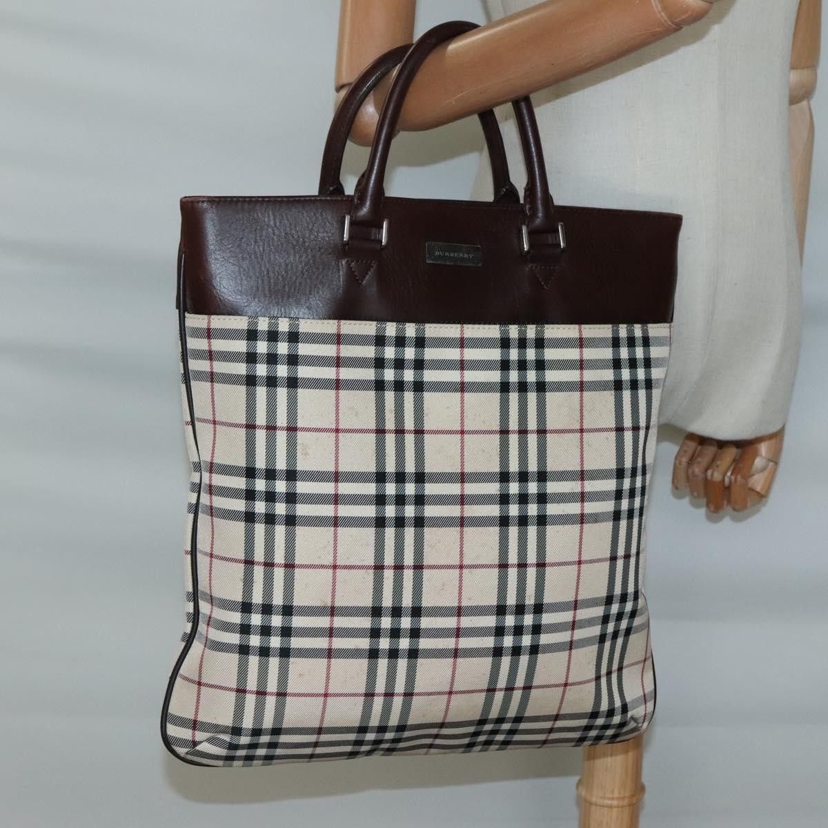 Burberry Burberry Nova Check Tote Nylon Size ONE SIZE - 12 Thumbnail