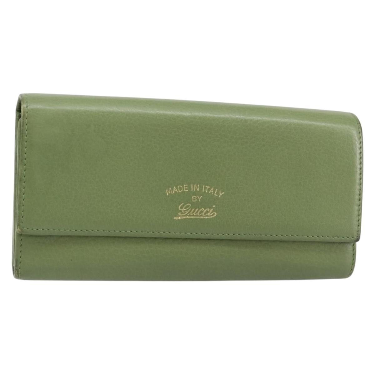 Gucci Gucci Logo Embossed Continental Wallet Leather Size ONE SIZE - 21 Thumbnail